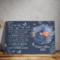 Baby Personalized Memorial Canvas Gifts for Loss of Baby, Loss of Child, Remembrance Sympathy Gift