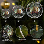 Custom Photo Memorial Christmas Ornament My Mind Still Talks To You - Personalized Ornament