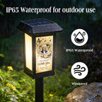 I'm Always With You Sympathy Gifts - Personalized Memorial Solar Garden Light - Custom Memorial Photo, Name & Year, Outdoor Garden Decoration