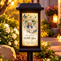 I'm Always With You Sympathy Gifts - Personalized Memorial Solar Garden Light - Custom Memorial Photo, Name & Year, Outdoor Garden Decoration