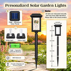 Your Wings Were Ready But My Heart Was Not Personalized Memorial Solar Garden Light - Custom Memorial Photo, Name & Year, Outdoor Garden Decoration