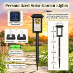 I Will Carry You In My Heart Until I See You Again Personalized Memorial Solar Garden Light - Custom Memorial Photo, Name & Year, Outdoor Garden Decoration