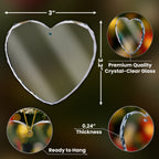 In Loving Memory You Are Loved Beyond Words - Personalized Heart Glass Photo Ornament