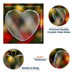 Memorial Gift I'm Always With You - Personalized Heart Glass Photo Ornament