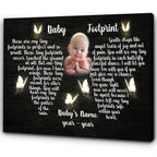Baby Memorial Canvas | Personalized Memorial Gift For Loss of Baby Angel | Remembrance Gifts Loss of Child