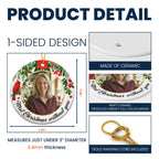 Memorial First Christmas Without Custom Photo - Personalized Ornament
